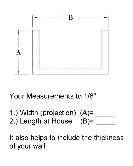 rectangle well measurements