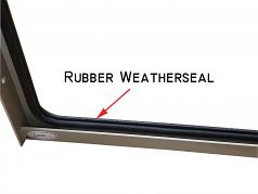 Rubber weatherseal